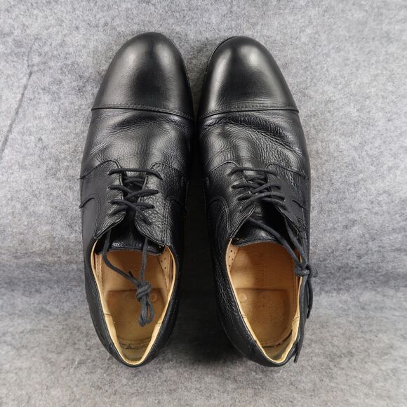 Belvedere Shoes Men 10.5 Oxford Cap Toe Duke Leather Black Classic Comfort Dress main image 15